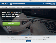 Tablet Screenshot of forex-bcs.com